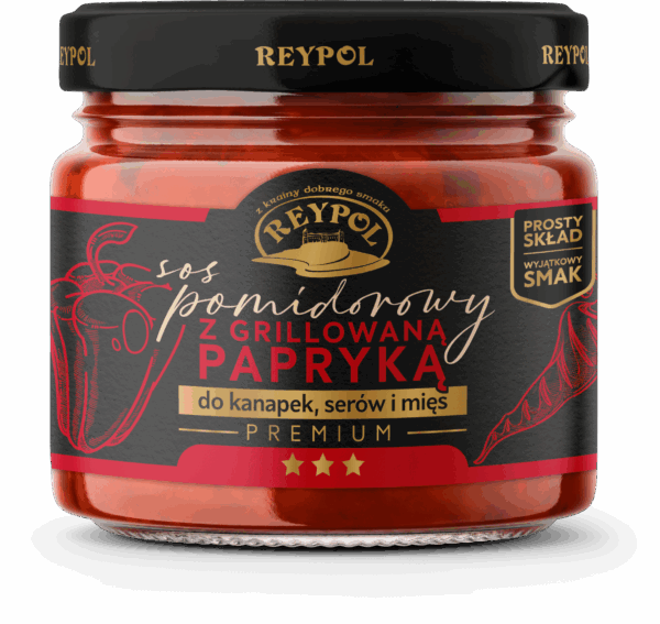 Sos pomidorowy z grillowaną papryką